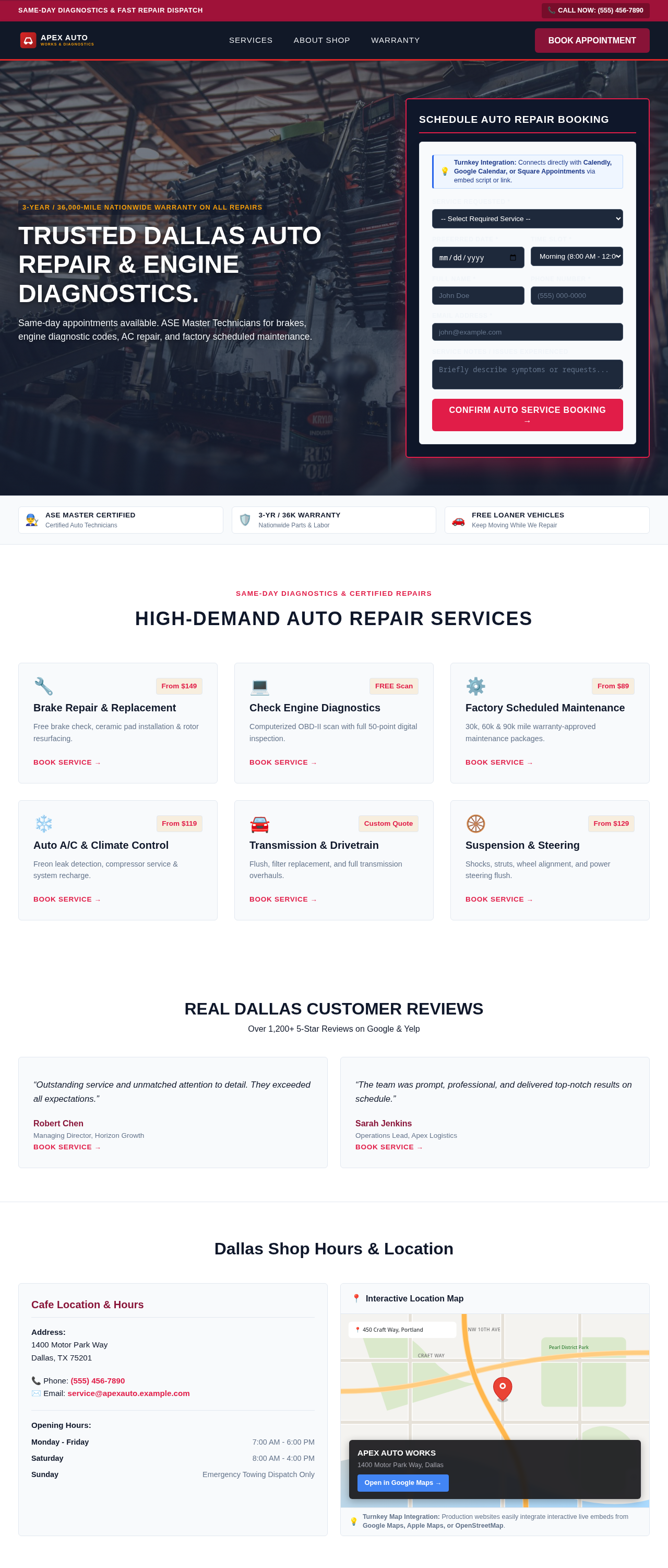 Automotive Repair Desktop Preview