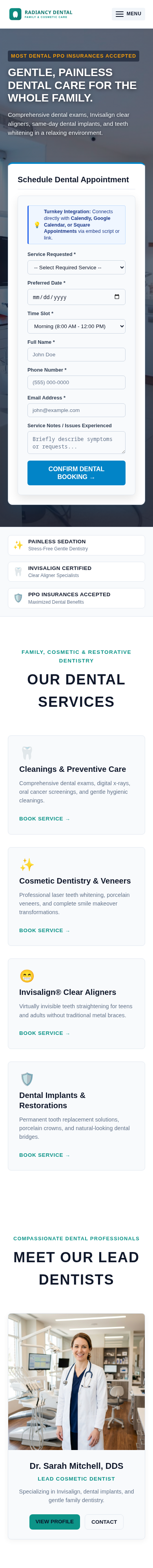 Dental Practice Mobile Preview