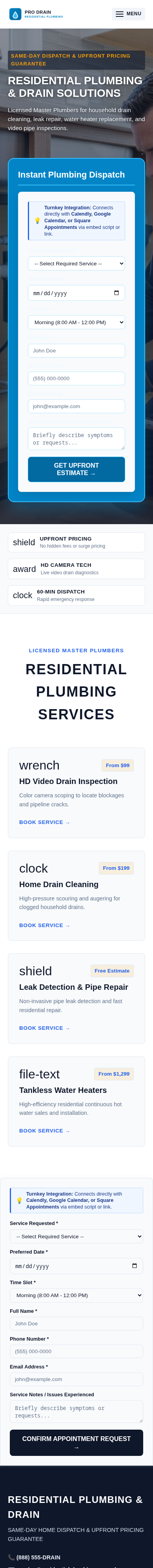Residential Plumbing Mobile Preview